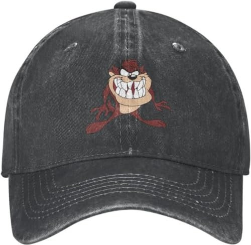 Baseballkappe Snapback Sonnenhut Tasmanier Taz Cartoon-Teufel Baseballkappe Damen und Herren verstellbar Comic-Papa-Mütze Sportgeschenk Männer und Frauen