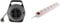 GEFOM 500087 Enrouleur Electrique MENAGER 10M, Noir/Gris & Bloc 6 Prises 16A 2P+T avec Interrupteur Blanc - Zenitech