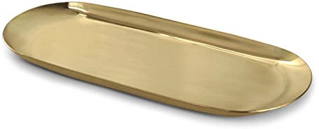 Bandeja de Comida, Bandeja Ovalada de Acero Inoxidable, Bandeja de Metal Multicolor para Servir Alimentos, Herramienta de Vela para aromaterapia, Bandeja de Comida para baño y Cocina