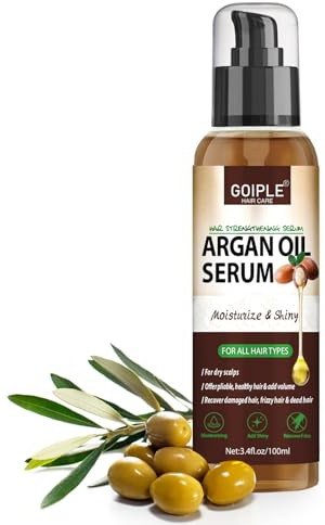 Haaröl-Serum mit Arganprotein, Arganöl zum Stylen und Befeuchten von Haaren, Antifrizz-Kontrolle, nährt und repariert, Arganöl für trockenes und strapaziertes Haar, thermisches Schutzserum
