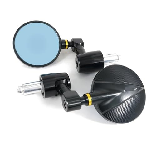 KKMNAIF Motorrad Spiegel Für Aprilia Für Tuono V4 APRC Tuono V4 1100 Caponord 1200 2015-2018 Motorrad CNC Griff Bar Rearview Außenspiegel Bar End Spiegel Lenkerendenspiegel Motorrad(3)