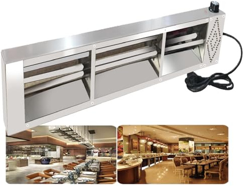 VFDZ Lampe Chauffante Cuisine Professionnelle, Température Réglable | Lampe Chauffe Plat Cuisine Restaurant Acier Inoxydable, Lampe Chauffante Alimentaire Restaurant, Hôtels et Buffets