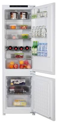 ASCOLI MDRF241WEPBI Einbau-Kühlschrank mit Gefrierfach, 177cm Höhe, 248L(186L/62L) | Frostfrei | Kühl-Gefrier-Kombination mit Inverter-Kompressor | Elektronische Steuerung | LED-Beleuchtung