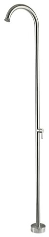 XJTNLB Freistehende Gartendusche Garten Dusche Outdoor Edelstahl Einhebelmischer Outdoor Dusche Garten Boden