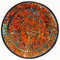 Simandra Mosaikschale Tonschale Glasschale Dekoschale Mosaik Kunsthandwerk Glassteine Deko rund Spiegel XXL Color Orange