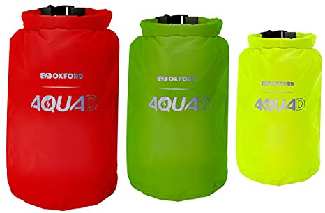 Oxford Aqua D Dry Bags Waterproof Packing Cubes (X3) OL901, Ideal for Motorcycle, Camping, etc