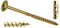 Lot de 100 vis de construction, 6 x 180 mm, T30, à tête disque, vis à bois