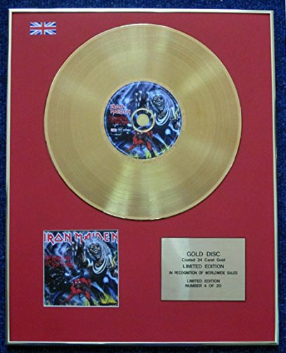 Century Presentations Iron Maiden - Limited Edition CD 24 Carat Gold Coated LP Disc -The Number of the Beast