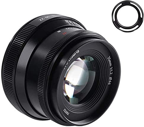 7artisans 35mm F1.2 II V2.0 Manual Focus Objetivo para Fujifilm X Mount cámaras X-A1 X-A10 X-A2 X-A3 A-AT X-M1 XM2 X-T1 X-T3 X-T10 X-T2 X-T20 X-T30 X-Pro1 X-Pro2 X-E1 X-E2 E-E2s X-E3