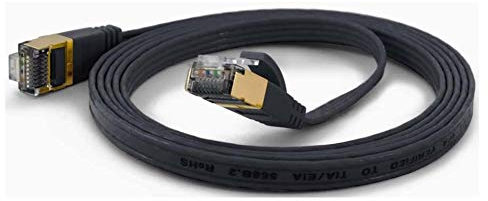 wantecWire 7088 Extradünne Patchkabel mit TOP Qualität schwarz