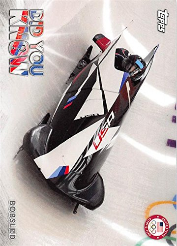 Bobsled Do You Know trading card (USA Olympics, Bobsled) 2018 Topps #DYKJG