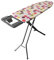 Optimal Products DELUXE WIDE METAL LARGE IRONING BOARD 10STEP HEIGHT ADJUSTABLE IRON RACK (105cm x 30cm)
