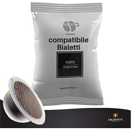 Lollocaffè Capsule Compatibili Bialetti Nero 100pz