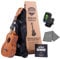 Kala Sopran-Starter-Set für Ukulele, inkl. Online-Unterricht, Tragetasche, App und Buch mit Stimmgerät und Lumintrail Poliertuch