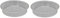 Plastic Round Bird Bath Bowl for Bird Feeding Stations (Pack of 2)