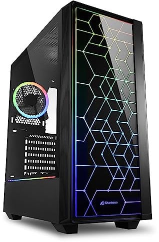 Sharkoon RGB LIT 100, custodia per PC