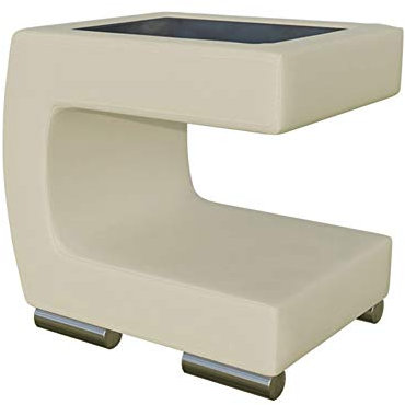 Mirjan24 Polster - Nachttisch Totti, Modern Nachtkonsole, Nachtkommode, Nachtschrank, Schlafzimmerkommode, Beistelltisch (Soft 033, Seite: Links)