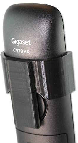 Generisch 3D-Druck Gürtelclip für Gigaset C570, C575, A690, AS690 & E390 in Schwarz