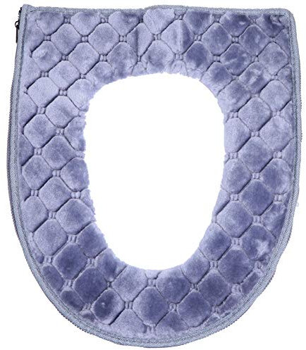 BESPORTBLE Plüsch WC Sitzbezug Abdeckung Fleece Toiletten Auflage Toilettenauflage Toilettensitz Kissen Sitzauflage Toilettensitzbezug für Badgarnitur Badezimmer Sitzschutz Klobrillen