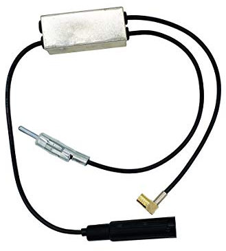 Vecys DAB FM Antennensplitter Autoantennenverstärker SMB Buchse zu DIN Stecker zu DIN Buchse Adapterkonverter Kompatibel mit AM/FM/DAB + Autoradio-Antenne Kenwood Sony Clarion JVC Alpine