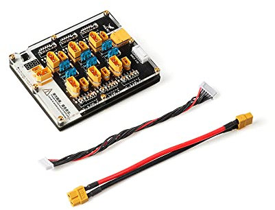 HGLRC Thor 6 Port Lipo Battery Balance Charger Board Pro 40A XT60 XT30 Plug 2-6S Integrated with Lipo Discharger for IMAX B6 ISDT Q6 Nano HOTA D6 Pro P6