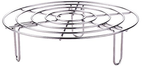 Rejilla de Vapor Soporte, Acero Inoxidable Cocina Steamer Rack, Microondas Vapor Estante Rejilla, Rejilla Redonda para Cocinar Al Vapor, Estante Inoxidable Vapor, Soporte de Cocina para Cocinar