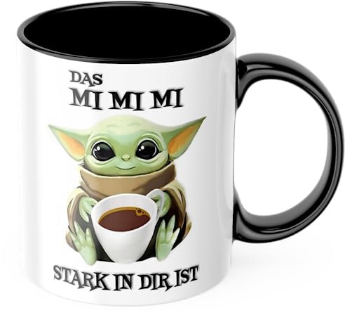 Das MIMIMI stark in dir ist Tasse Sprüchetasse Spaßtasse Geschenkidee Geschenketasse Kindertasse Kindergeschenk (schwarz)