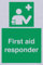 Schild First Aid Responder, 200 x 300 mm, A4P