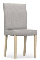 COMFORTLY Ersatzbezug für Stuhlhusse, handgefertigt, kompatibel mit Henriksdal-Esszimmerstühlen, nur Bezüge, nur Bezüge (Leinen-Mischungen, grau-beige)