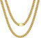 Bestyle Kette Herren Edelstahl Goldkette 5mm Hip Hop Punk Choker Miami Cuban Link Chain Kettenlänge 71cm für Damen Jungen Rapper