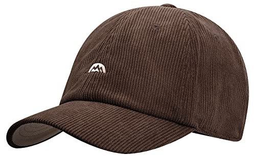 CLAPE Kappe Herren Corduroy Baseball Cap Retro Dad Hat Basic Cordcap Mit Schirm Outdoor Schildkappen Verstellbar Trucker Cap