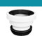 Lioaeust Ugello per Tubo di Scarico Dritto, Attacco WC ugello di Collegamento WC Tubo Scarico Scarico Dritto eccentrico Liscio Suolo Tubo (2 cm)