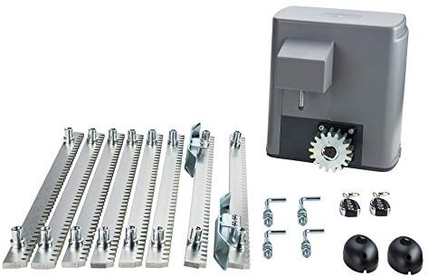 CO-Z 600KG Motores Puertas Correderas con 4M Cremallera de Acero, 2 Control Remoto 280W Motor de Puerta Corredera para Puerta de Jardín, Garaje