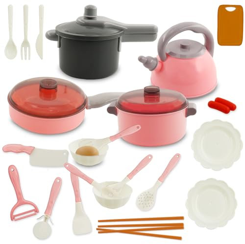 Kinder Matschküche Zubehör - 26 Stück Kinderküche Spielzeug, Outdoor Küchenspielzeug, Lernspielzeug Geschenk für Jungen Mädchen