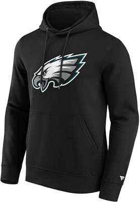 Fanatics Philadelphia Eagles Logo Männer Kapuzenpullover schwarz NFL, Sport