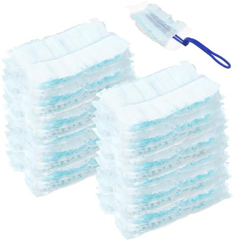 Staubtuch Nachfüllung Duster, 25 Stück Staubmagnet, Staubwedel mit 1 Handgriff, Reinigungsstaub Staubtuch Nachfüllung für Staub, Schmutz, Tierhaare