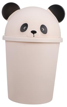 MAGICLULU Mini-Mülleimer Süßer Panda-Mülleimer Mit Deckel Arbeitsplatten-Papierkorb Schlafzimmer-Abfallsammlung Für Arbeitsplatte Zuhause Büro Kaffeebar Auto 10 L