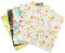 NUOBESTY 10 Stück -Baumwollstoff Ei Kaninchen Huhn Blumendruck Steppdeckenstoff Ostern Nähen Quiltstoff Diy-Ostern-Themen-Patchwork-Bündel Zum Nähen 25 Cm