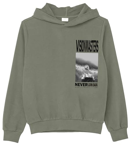 Sweatshirt mit Kapiuze und Frontprint