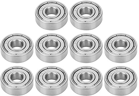 10 Stück S608Z Edelstahl-Kugellager, Rostfrei, Hohe Drehzahl, Leiser Betrieb, Doppelte Abschirmung für Longboards, Rollschuhteile