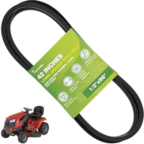 144959 Deck Belt Compatible with Craftsman LT1000 LT2000 LT3000 42'' Riding Lawn Mower Drive Belt Repalce 532144959 130801 532138255 138255 160855 24690 144959D (1/2 X 96)