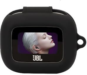 FTRONGRT Case Compatible with JBL LIVE BUDS 3, Anti-Scratch, Shockproof, Silicone Case Compatible with JBL LIVE BUDS 3 Bluetooth Earphone.Black