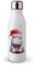 MAXIKIWI Einwandige Wasserflasche mit Schraubverschluss, nicht isoliert, leichtes Aluminium, BPA-frei, auslaufsicher, süßes Weihnachtsnilpferd, 500 ml
