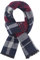 DiaryLook Herren Herbst Baumwolle kariert Schal-Winter Frühling Herbst Jungen Warm Lange Scarf mit Luxuriöse,Plaid-Burgundy