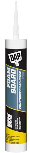 DAP Foamboard Construction Adhesive, White, 28 oz. (7079827529)
