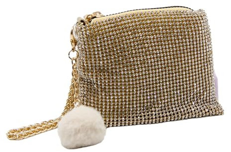 Michelle Moon - Kleine Damen-Geldbörse mit Kreditkartenfach und kleiner Geldbörse für Damen | Kleine Damen-Geldbörse aus hochwertigem Kunstleder, elegant, weich und kompakt, gold, geldbörse