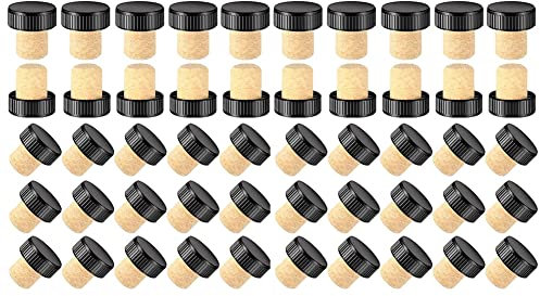 PPcdfre Tapones de Corcho Tapones de Corcho Tapones de DegustacióN Tapones de Vino en Forma de T con Tapa de PláStico TapóN de Botella de Vino de Madera Tapones Botella Tapones Corcho