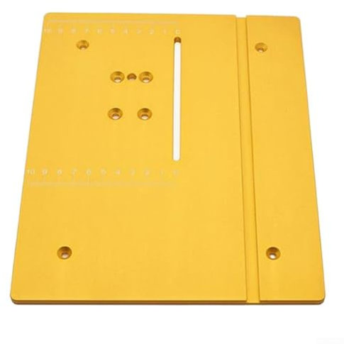 Zilimontt Aluminum Router Table Insert Plate, 240 x 200mm, T60 Aluminum, Rectangular Blade, For Table Saw & Circular Saw