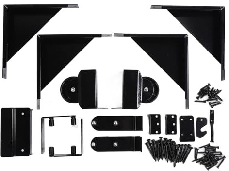 Sliding Gate Kit, Heavy Duty, Simple Setup, Sliding Gate Hardware with Wheels, Carbon Steel, Sliding Gate Kit for Home, Garden