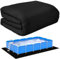 Alfombrilla rectangular de 3,4 x 2,3 m para piscina sobre el suelo, resistente para alberca, protector de revestimiento inferior para evitar pinchazos y prolongar la vida útil del revestimiento